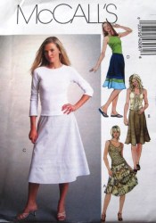 4306 FLARE BIAS BANDED CONTOUR SKIRT PATTERN 6-12,10-16
